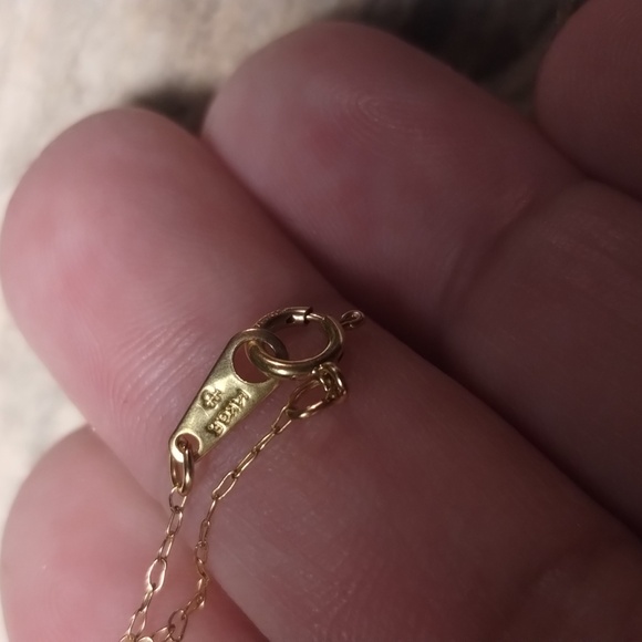 Vintage ruby and opal gold chain necklace - Picture 5 of 7